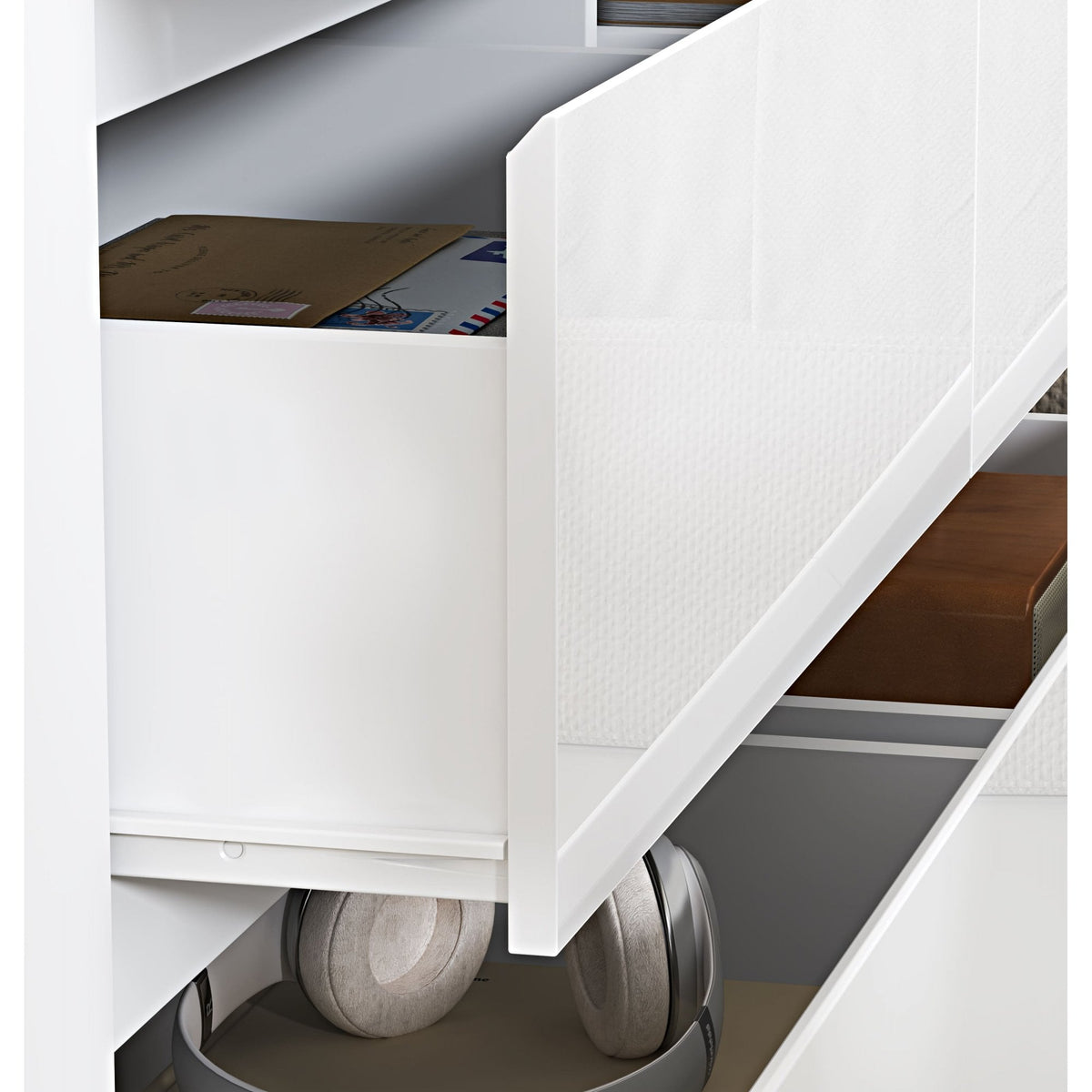 Ardenza White High Gloss Chest of 6 Drawers