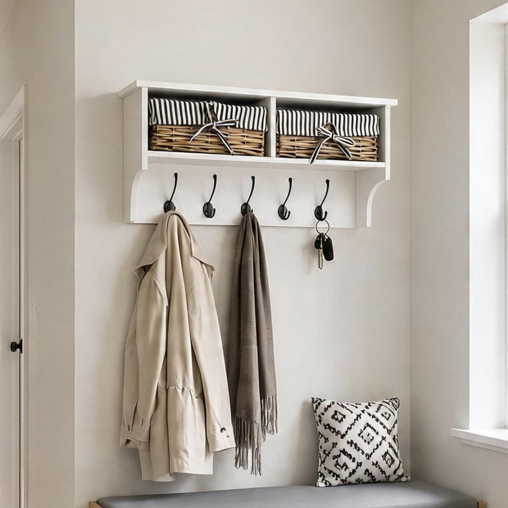 Radcliffe White Wall Mounted Storage Unit