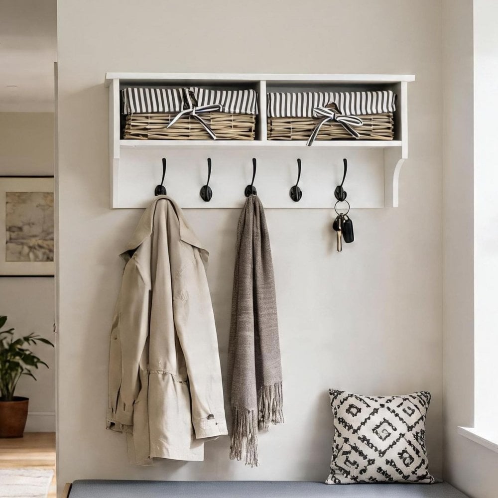 Radcliffe White Wall Mounted Storage Unit