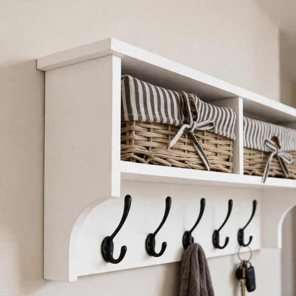 Radcliffe White Wall Mounted Storage Unit