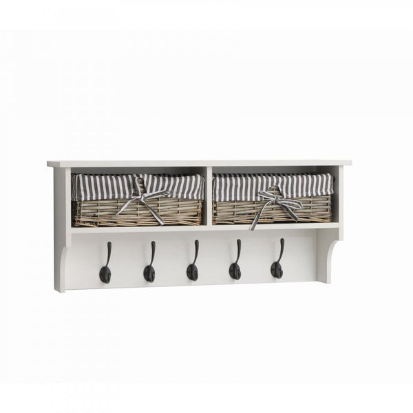 Radcliffe White Wall Mounted Storage Unit