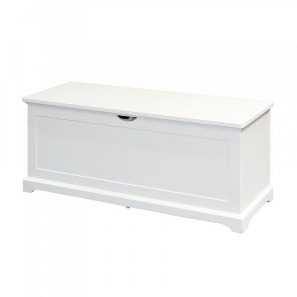 Bromwell White Ottoman Storage Box