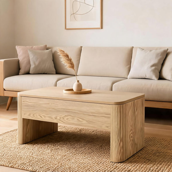 Winthorpe Oak Effect Lift Up Coffee Table