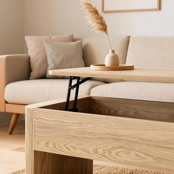 Winthorpe Oak Effect Lift Up Coffee Table