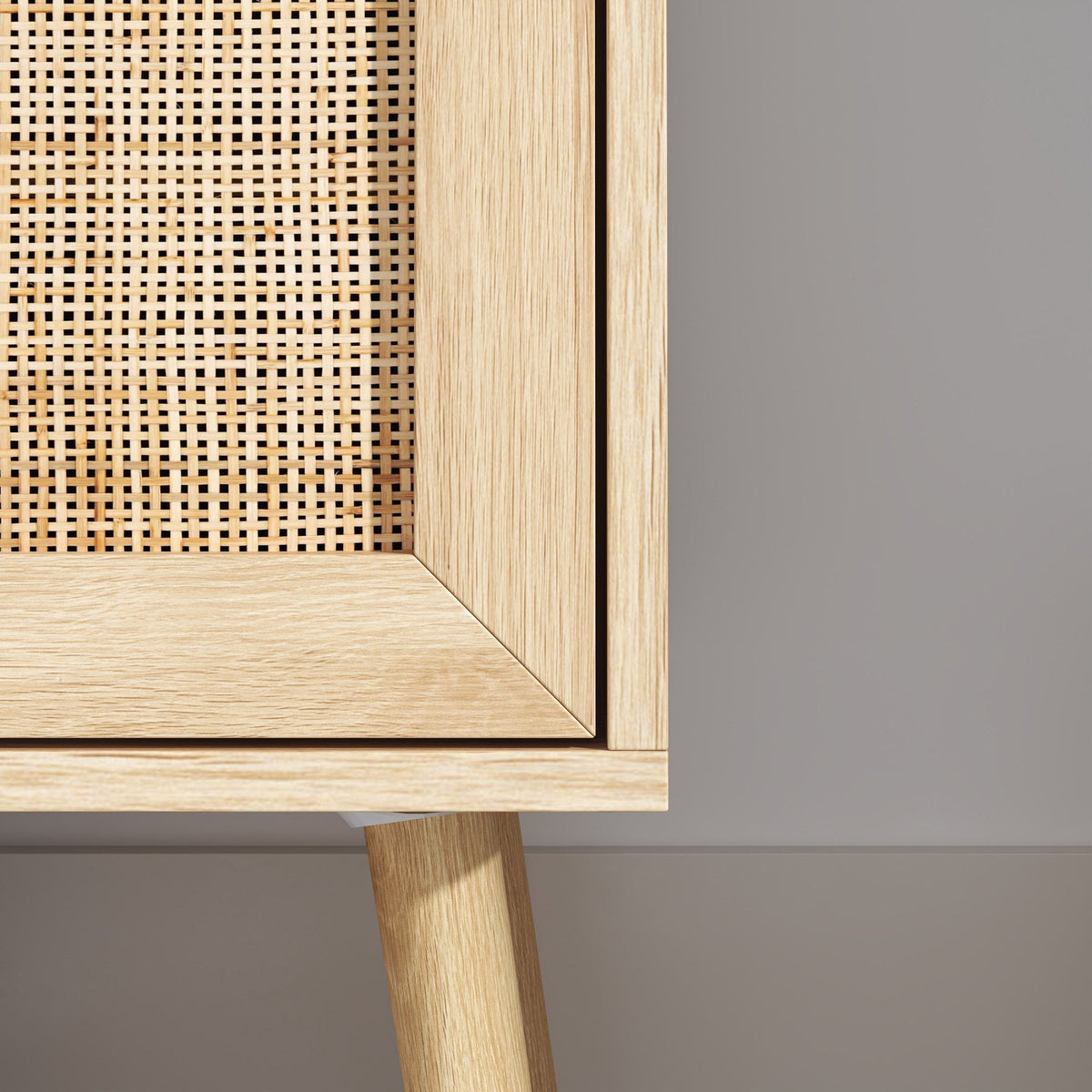 Astbury Underbasin Cabinet with Rattan Doors
