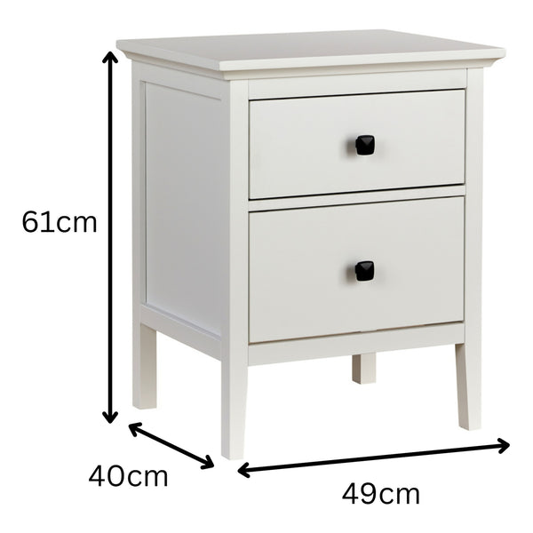 Bellevue 2 Drawer Bedside
