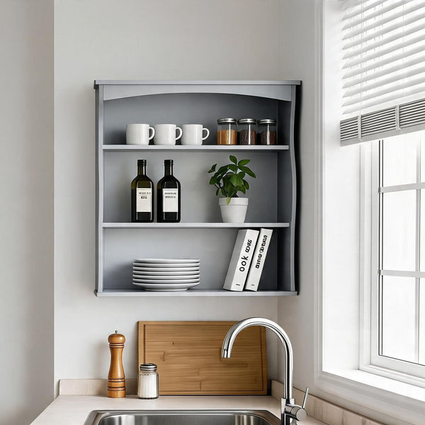 Polar 3 Tier Wall Mounted Kitchen Shelf