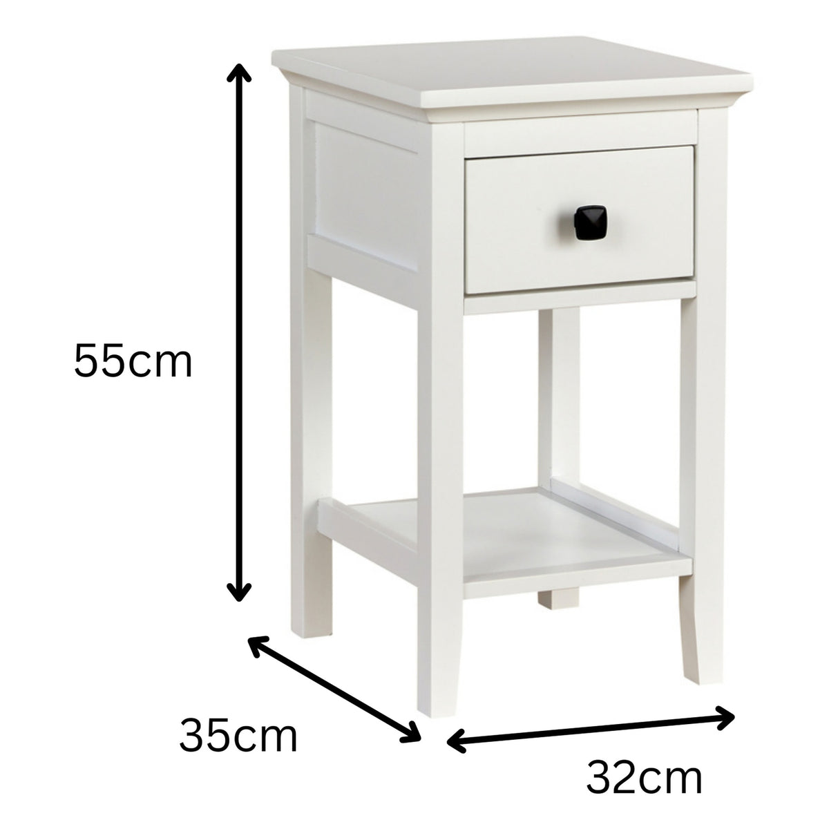 Bellevue 1 Drawer Bedside