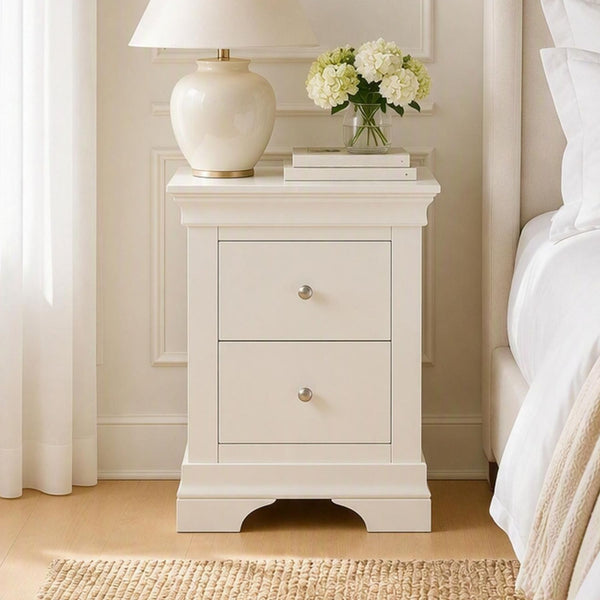 Chantilly 2 Drawer Bedside Table