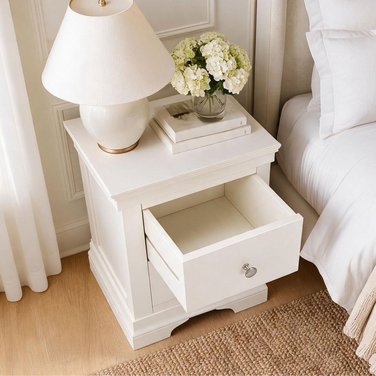 Chantilly 2 Drawer Bedside Table