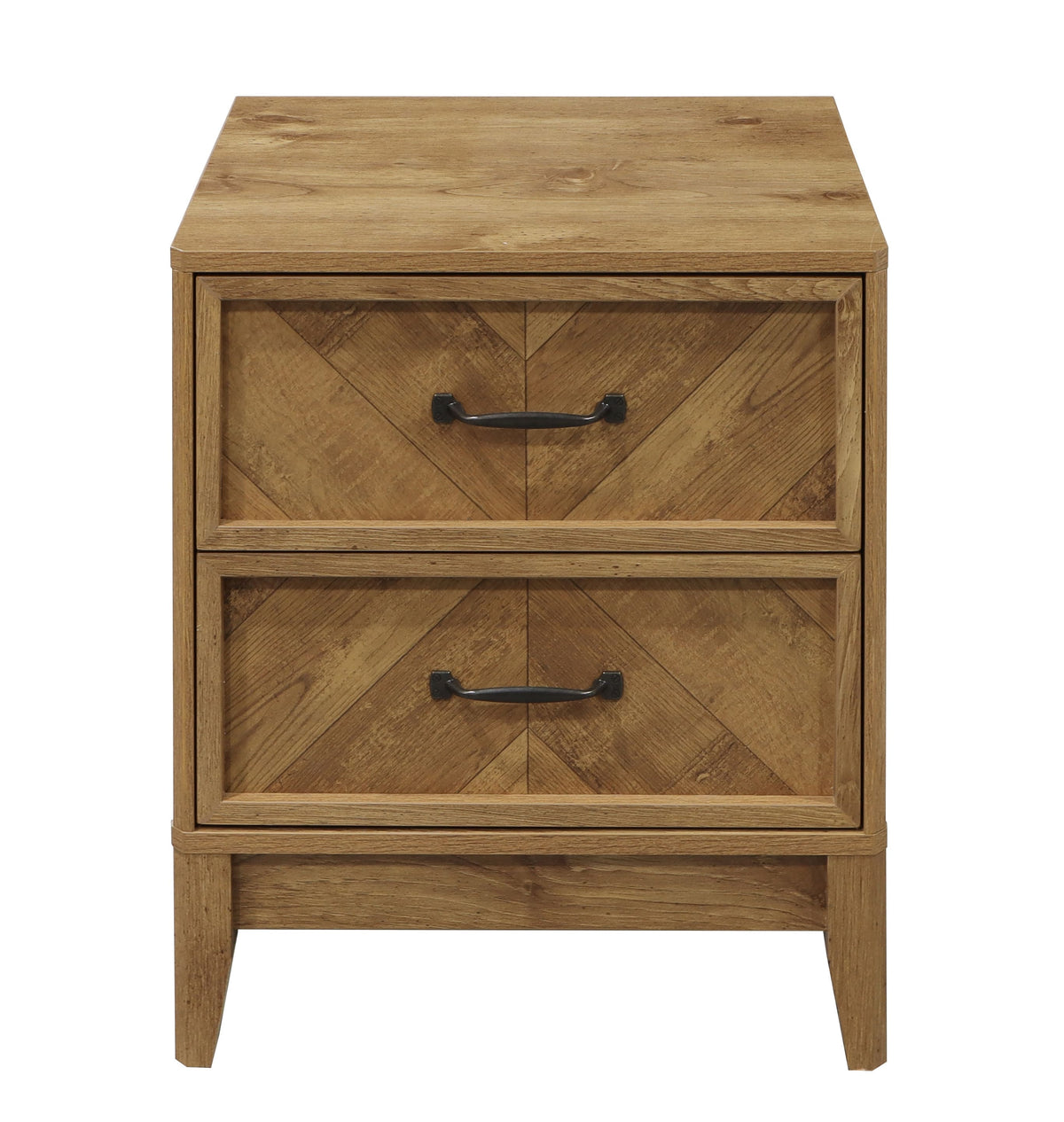 Harrington Herringbone 2 Drawer Bedside