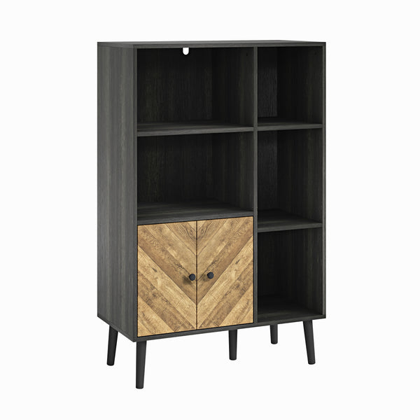 Dallas Herringbone 2 Door Compact Bookcase