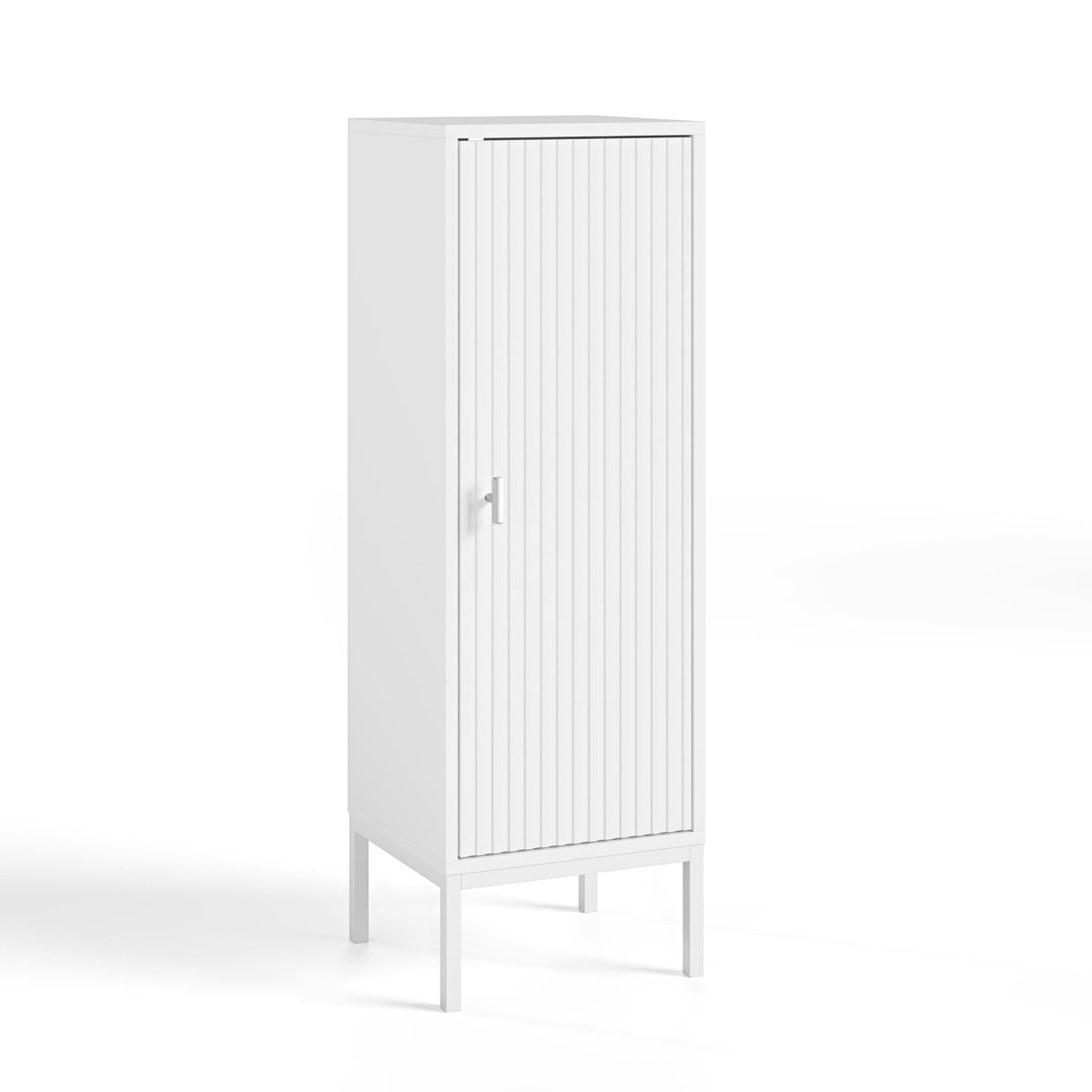 Mabel White 1 Door Bathroom Cabinet