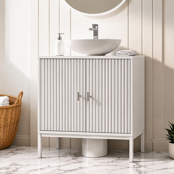 Mabel White 2 Door Under Basin Unit