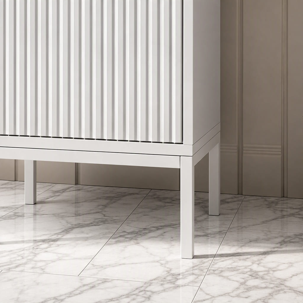Mabel White Tall Bathroom Cabinet