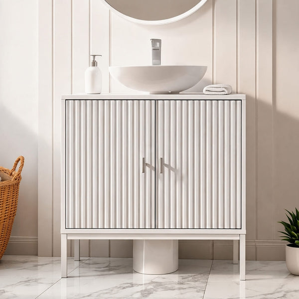 Mabel White 2 Door Under Basin Unit