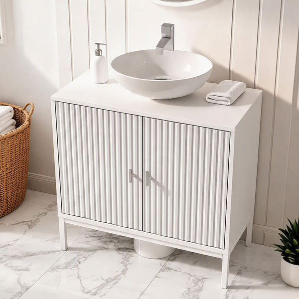 Mabel White 2 Door Under Basin Unit