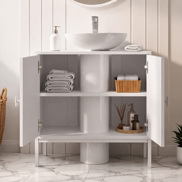 Mabel White 2 Door Under Basin Unit