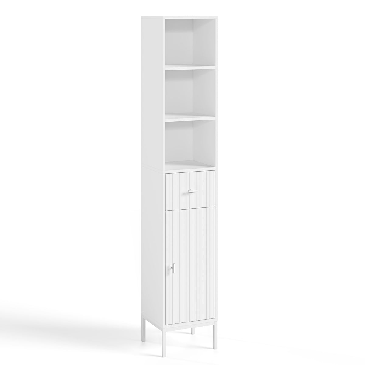Mabel White Tall Bathroom Cabinet