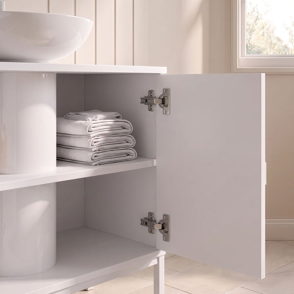 Mabel White 2 Door Under Basin Unit