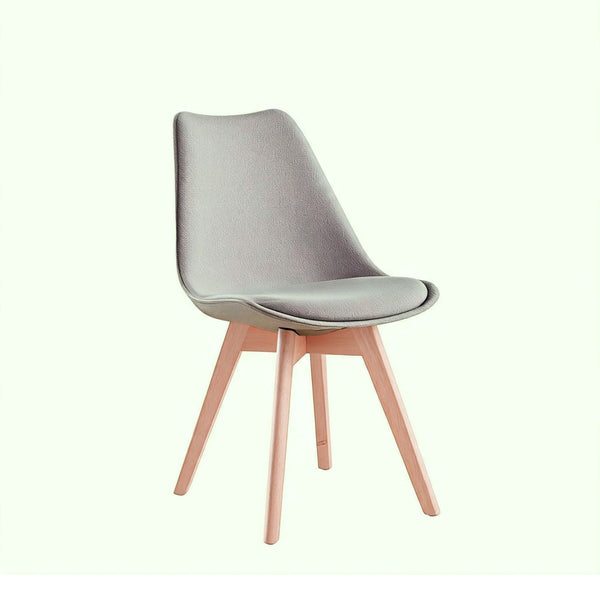Pair of Lisbon Grey Curved Dining Chairs