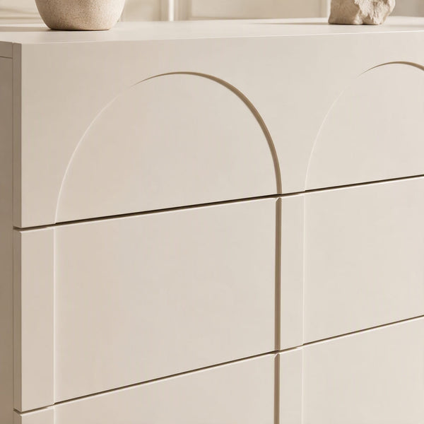 Elodie Beige Chest of 4 Drawers