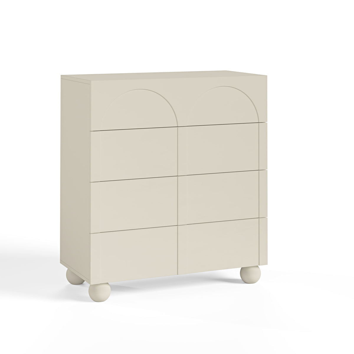 Elodie Beige Chest of 4 Drawers