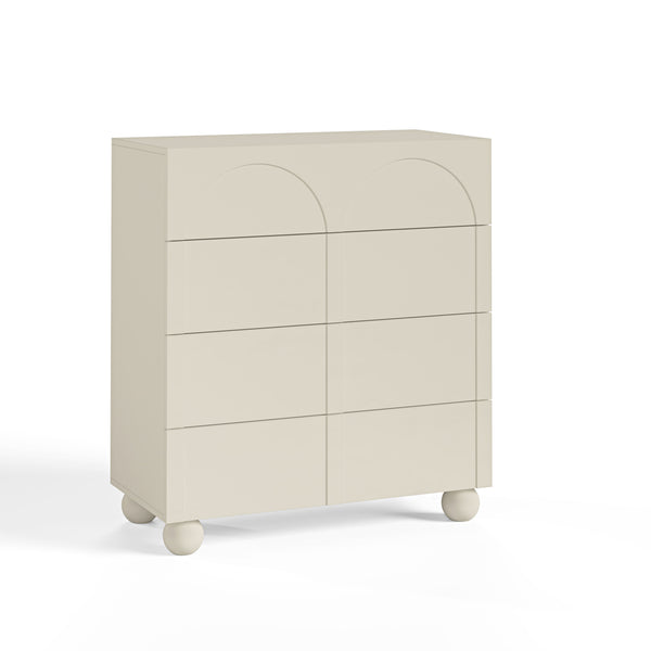 Elodie Beige Chest of 4 Drawers