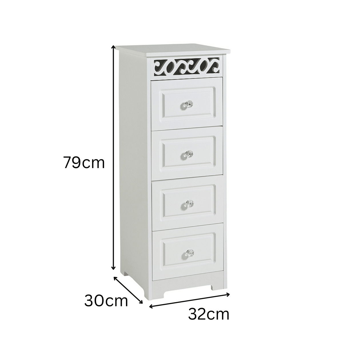 Whitehaven 4 Drawer Storage