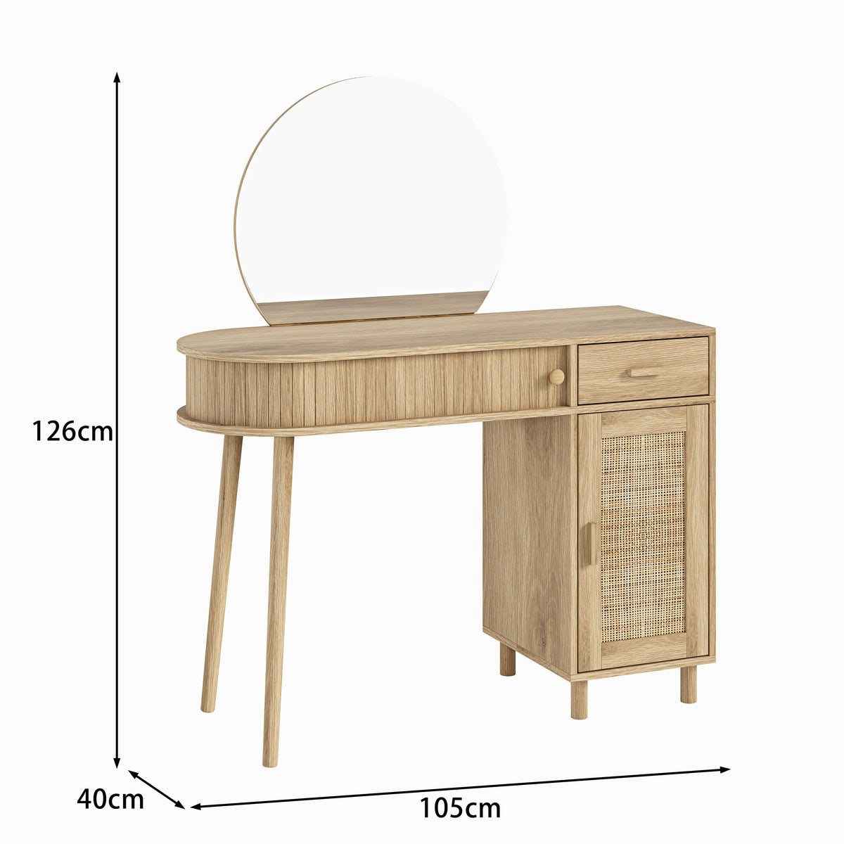 Helmston Dressing Table with Mirror