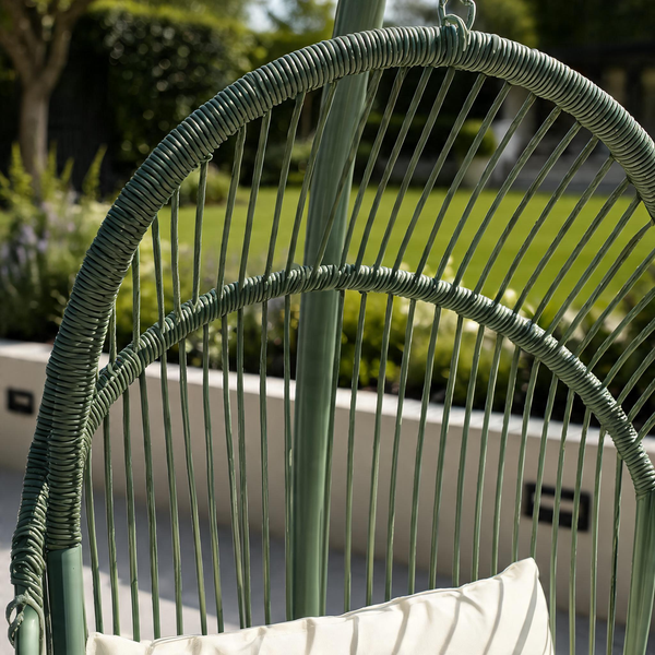 Capri Sage Green Hanging Egg Chair