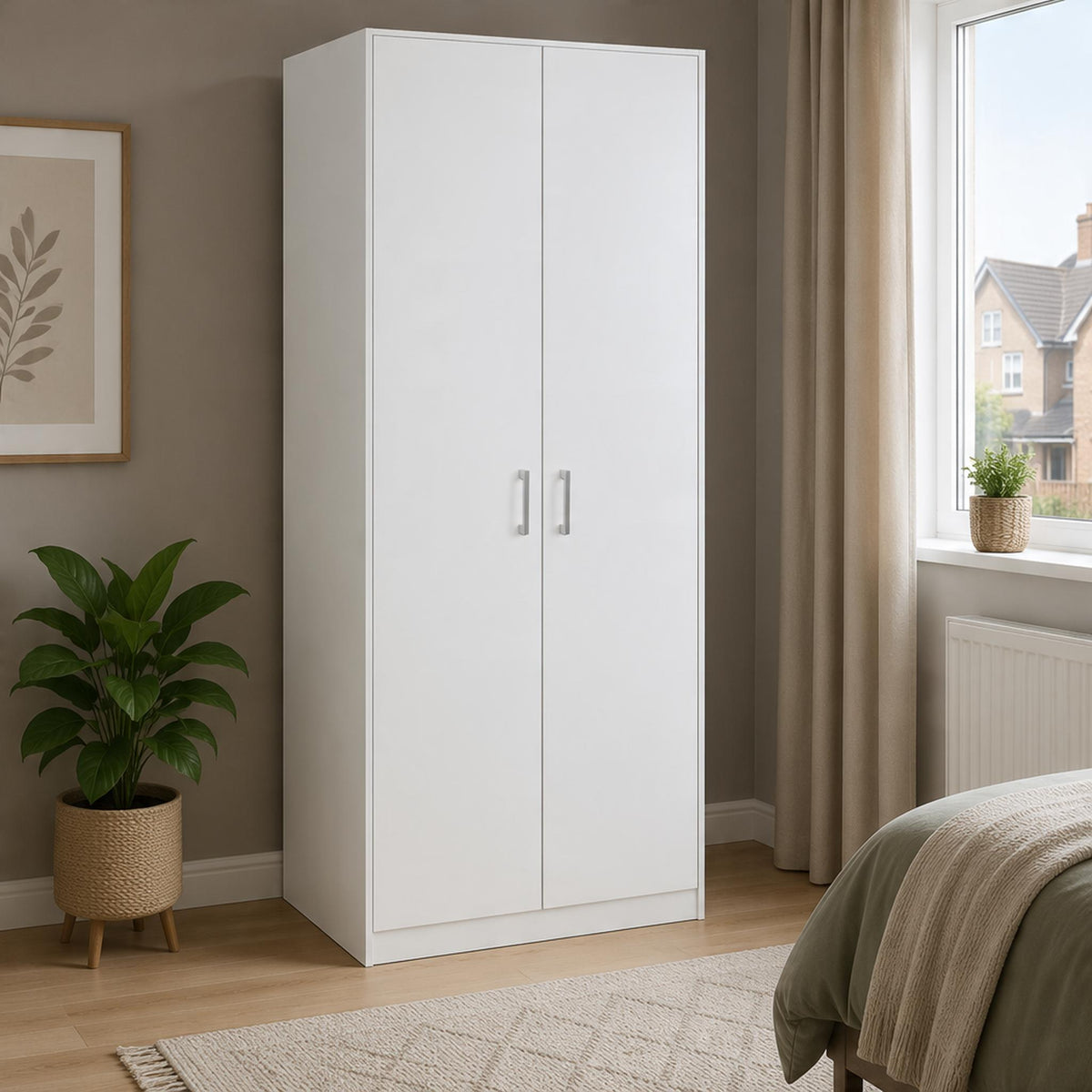 Arla White 2 Door Wardrobe