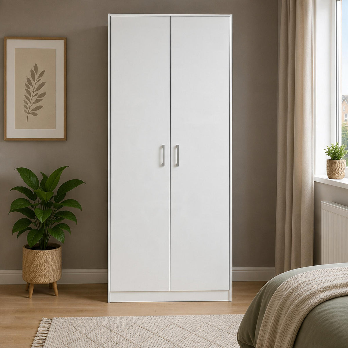 Arla White 2 Door Wardrobe