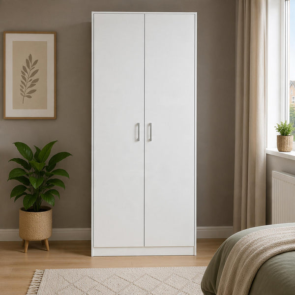 Arla White 2 Door Wardrobe
