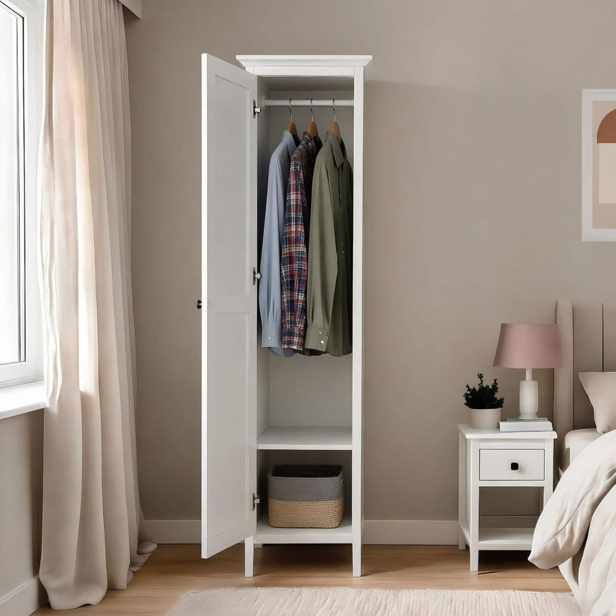 Bellevue 1 Door Wardrobe