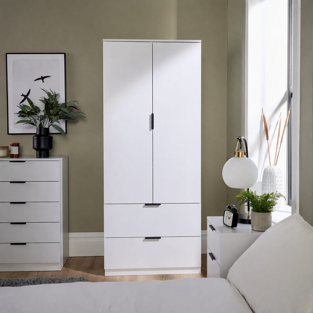 Phoenix 2 Door & 2 Drawer Wardrobe