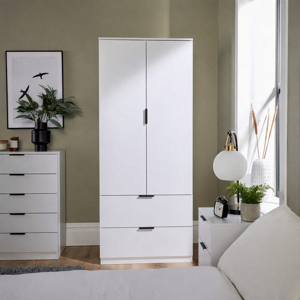 Phoenix 2 Door & 2 Drawer Wardrobe