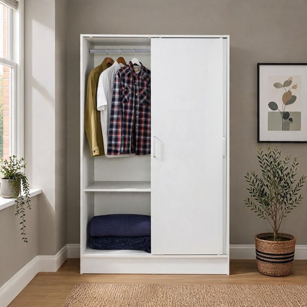 Raya White 2 Door Sliding Wardrobe