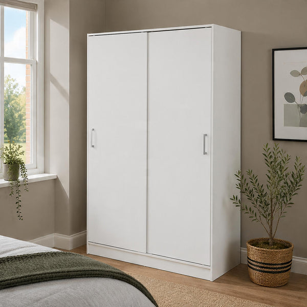 Raya White 2 Door Sliding Wardrobe