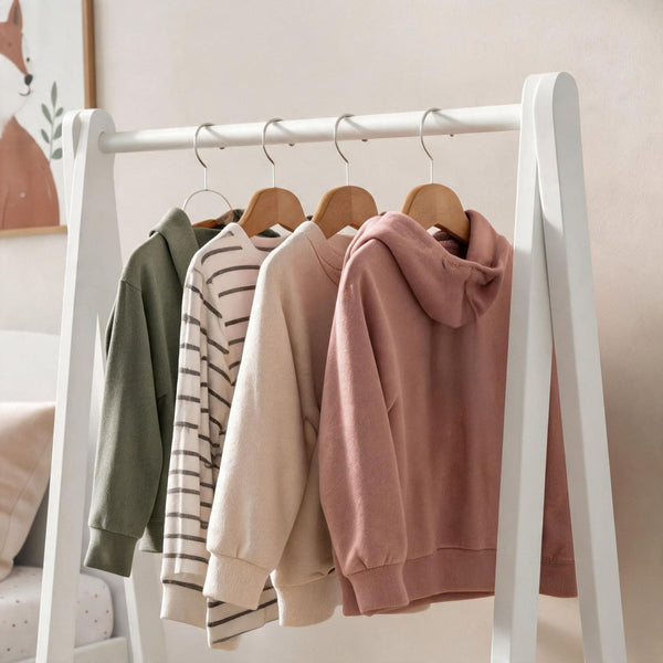 Hallie Kids Clothes Rail with Storage Tray